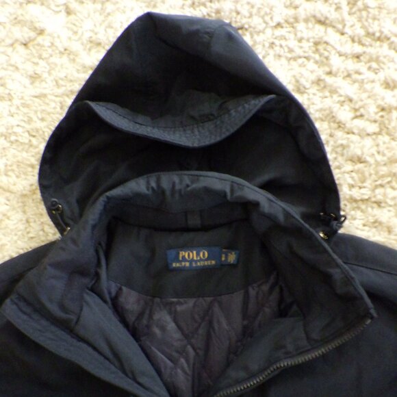 Vintage Polo Ralph Lauren Men's Nylon Lined Bomber Jacket Size Small Blue - Picture 3 of 14